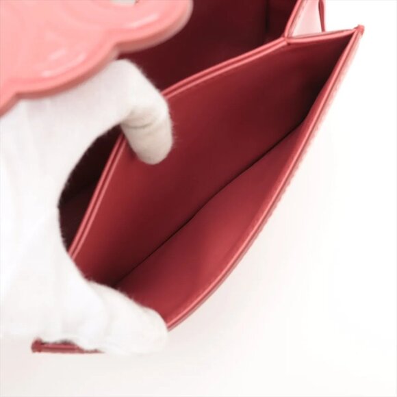 Celine Triomphe teen Leather Shoulder bag Pink - Picture 12 of 15